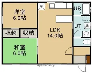 昭和2丁目35番1棟2戸【2階】の間取り